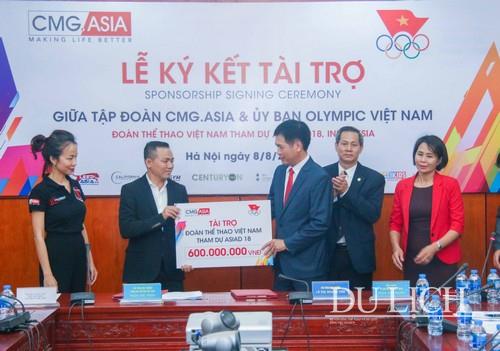 Lễ ký kết tài trợ giữa Tập đoàn CMG.ASIA và Ủy ban Olympic Việt Nam